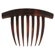 CARAVAN® SEVEN ( 7) TOOTH FRENCH TWIST COMB WITH WIDE BAR HOLDS AND SHOWS IN TORTOISE SHELL