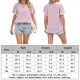 thumbnail image 2 of Camiseta de gasa para mujer camiseta informal con cuello en V a la moda para mujer (rosa S) FLhrweasw Para estrenar, 2 of 8