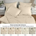 thumbnail image 3 of Superior 3-Piece Rayon From Bamboo Ivory Duvet Set, Full/ Queen, 3 of 5