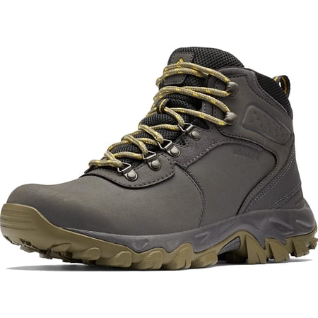 Columbia Mens Newton Ridge Plus Ii Waterproof Hiking Boot Shoe 14 Dark Grey/Stone Green