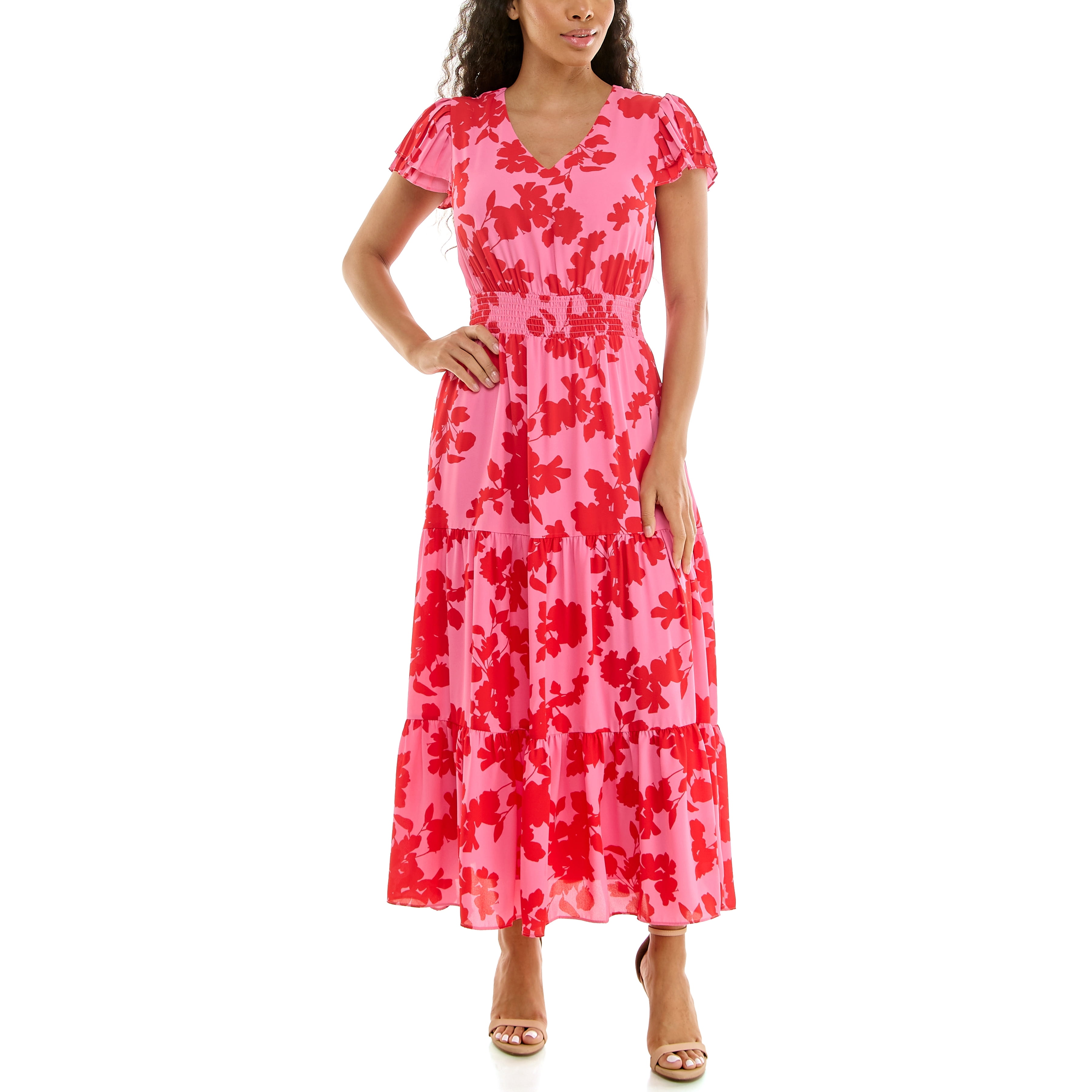Nanette Lepore Women's Flutter Sleeve Midi Dress, Sizes XS-XXXL