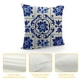 thumbnail image 4 of Nawypu  Home Decor Pillow Cover  Blue and White Porcelain Pillowcase Blue Floral Check Retro Lumbar Cushion Cover Rectangular Blue Farmhouse Decoration for Sofa Couch, 4 of 5
