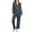 Dark Gray, variant on BODOAO Women's Satin Pajama Set, Classic Button Down Long Sleeve Sleepwear and Pants, Silk-like V-Neck Loungewear, Cozy Elegant Nightwear for Home Relaxing Coffee L