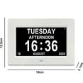 Clock with Day and Date for Elderly, Clocks for Seniors, Dementia Clock, Digital Calendar Clock