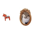 thumbnail image 1 of Figura de escritorio,Estatua de caballo Dala tradicional sueca,artesanía,Marco de fotos,Marco de fotos vintage para colgar en la pared,Soporte de escritorio para marco de fotos,manualidades, 1 of 8