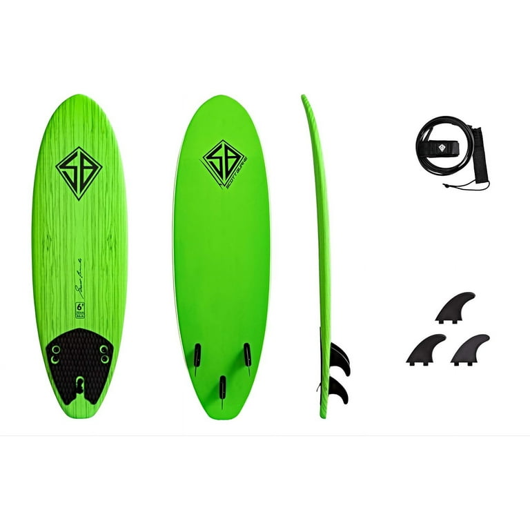 Scott Burke 6 ft. Soft Surfboard with Traction & Leash - Walmart.com