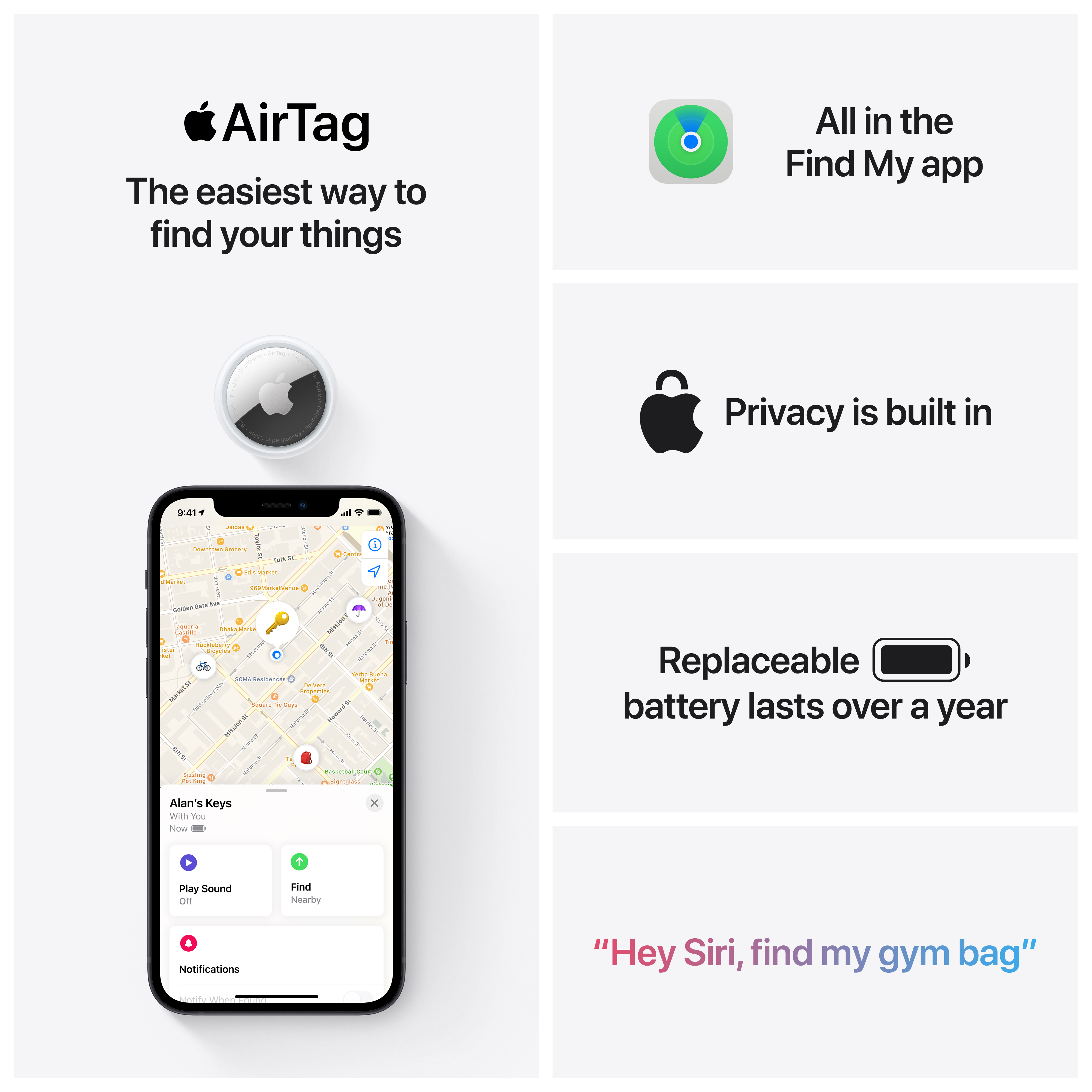 Apple AirTag 4-Pack Item Trackers with Find My photo 7