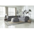 thumbnail image 2 of Topline Home Furnishings Grey 6pc Sectional with Ottoman, 2 of 2