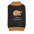 thumbnail image 2 of Thanksgiving Dog Sweater Apparel Turkey Plaid Knit Mid-High Neck Pet Clothes Dog Cat Apparel Knit (M), 2 of 6