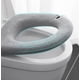thumbnail image 2 of azul marino Protector de asiento de inodoro multicolor protección cálida Protector de asiento de inodoro grueso, suave y lavable para todos los asientos de inodoro, 2 of 4