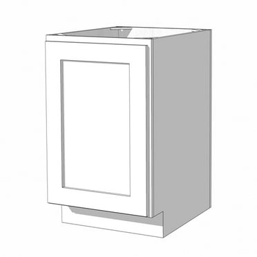 Craftline Ready to Assemble White Shaker Full Height Cabinet