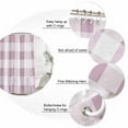 thumbnail image 6 of Pink Plaid Waterproof Fabric Shower Curtain,Spring Summer Farmhouse Buffalo Checkered Waterproof Fabric Shower Curtain for Bathroom Curtains Bathtubs Shower Curtains with 12 Hooks Standard 60x72, 6 of 8