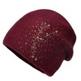 thumbnail image 1 of Sonducket Gorro de invierno para mujer, gorro de Color sólido para clima frío, gorro térmico transpirable, mezcla de ropa informal para la cabeza, Accesorios de disfraces Vino rojo Sonducket AP013158-01, 1 of 6