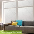 thumbnail image 4 of BSHAPPLUS® 17.7"x78.7" Flower Window Privacy Film,Floral Glass Window Film,Frosted Window Sticker,3D Window Decals Non Adhesive for Bathroom Living Room Office, 4 of 12