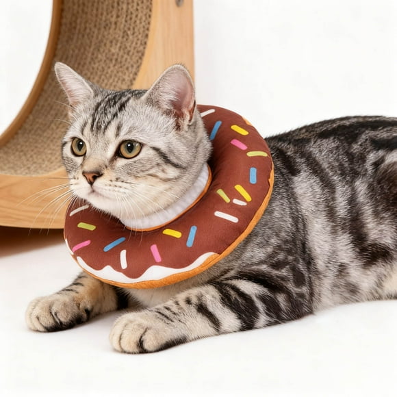 Cat Soft Collar for Cats – Adjustable Recovery E Collar Donut Style Licking Post- Safe and Comfortable for Indoor Use
