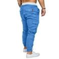 thumbnail image 5 of RYDCOT Mens Fashion Joggers Sports Pants - Cotton Cargo Pants Sweatpants Trousers with Pocket Sky Blue 10(XXL), 5 of 6