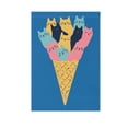 thumbnail image 6 of Yayeee Garden Flag 28" x 40" Double Sided Outdoor Yard Lawn Holiday Decorations, Colorful Ice Cream Cat, 6 of 6