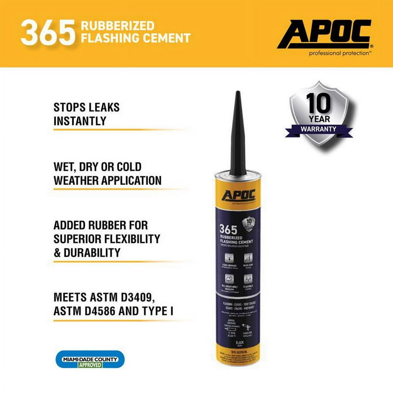 APOC Eterna-Flash ULTRA 10.1-fl oz Fibered Cement Roof Sealant APOC Eterna-Flash ULTRA 10.1-fl oz Fibered Cement Roof Sealant