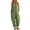 Green, variant on Feancey Womens Summer Bib Overalls Lightweight Casual Wide Leg Capri Pants Romper Solid Color Loose Hippie Jumpsuits with Pockets Green L