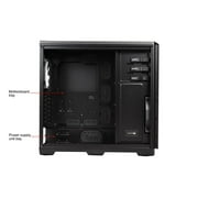 Phanteks Enthoo Pro series PH-ES614PC_BK Black Steel / Plastic ATX Full Tower Computer Case (non-power supply cover)