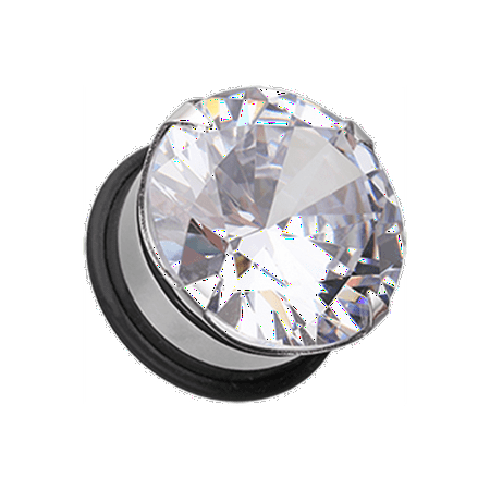 

Magnum CZ Prong Single Flared Hollow Ear Gauge Plug