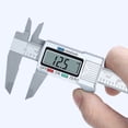 thumbnail image 3 of FELTECHELECTR Regla digital LCD de 0-150 mm, calibrador Vernier electrónico de pantalla grande, micrómetro, herramienta de medición, empaquetado en bolsa de PVC (plateada), 3 of 7