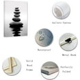thumbnail image 2 of ZHONGYUTONG Black and White Zen Wall Art Stones on Water Pictures SPA Canvas Prints Natural Meditation Artwork for Yoga Bathroom Wall Decor (28.00" x 42.00"), 2 of 6