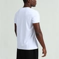 thumbnail image 5 of IYTR Men's T Shirt Summer Fashion Short Sleeve T Shirts Crewneck Running Sports Leisure Quick Drying Sportswear Comfy Solid Color Tshirt White L, 5 of 5