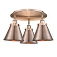 thumbnail image 3 of Innovations Lighting  Ballston Urban - 3 Light 20" Flush Mount Black Antique Brass, 3 of 5