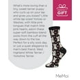 thumbnail image 7 of MeMoi Puppy Love Bamboo Blend Crew Socks - Womens - Female, One Size, Black, 7 of 7
