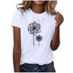 thumbnail image 1 of Blusas de Manga Corta para las Mujeres Divertida Impresión Cuello Redondo Camiseta Vintage, Blusas de Primavera para las Mujeres, 1 of 5