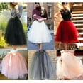thumbnail image 4 of Jupe Tutu en Tulle de Ballet Princesse pour Femmes et Filles, Robe Mini de Soirée de Mariage, Bal, Rockabilly, 4 of 5