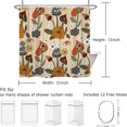 thumbnail image 7 of Vintage Mushroom Shower Curtain for Bathroom,72'' x 72'' Fabric Boho Flower Floral Shower Curtain 12 Hooks, 7 of 7