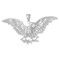 thumbnail image 1 of 14K White Gold Eagle Pendant - 31 mm, 1 of 3
