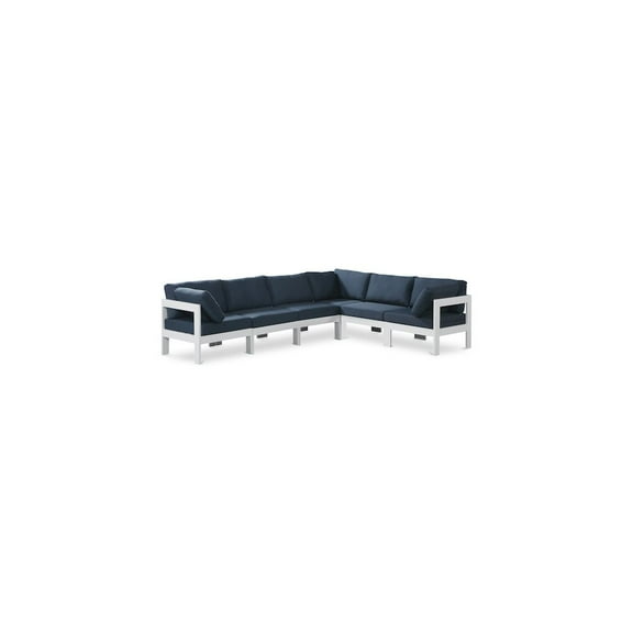 Meridian Furniture Nizuc Navy Outdoor Patio Modular Sectional