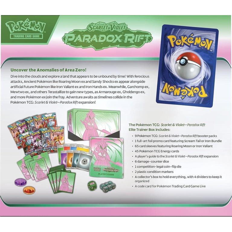Scarlet & Violet Paradox Rift Elite Trainer Box Pokemon TCG Iron Valiant Trading  Card Game - Walmart.com