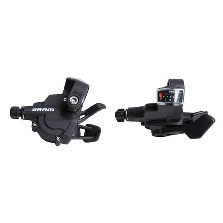 X3 7-Speed Trigger Mountain Bike Shifter, FD/Shifter Compatibility: X.3, Front/Rear: Set, Shifter Detail Color: black By