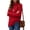 Bm-03 Red, variant on Anygrew Women Pullover Sweater Long Sleeve Casual Sweaters for Women Turtleneck Knit Jumper