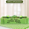 thumbnail image 3 of MOKKHNB 1Pack Flower Pot Planter Green Rectangular Design for Home Furnishings Indoor Use, 3 of 7