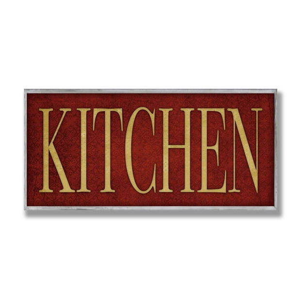 Red Kitchen Wall Plaque