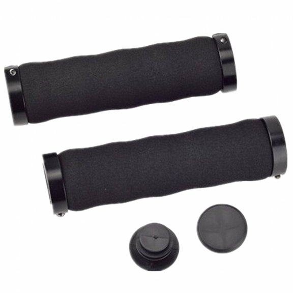 FACEGA 1Pairs Bike Grips,Ergonomic Handle Design Bike Handlebar Grips,Comfortable Long-Term Grip Bicycle Accessories,12.8*3.3cm,Black