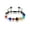Gray, variant on Jewelry Women's Solar System Natural Stone Beaded Adjustable Bracelet