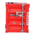 thumbnail image 2 of Mesita de noche de estilo Industrial, armario estilo contenedor, muebles para el hogar, práctica mesita de noche con cerradura para aperitivos de baño Rojo, 2 of 8
