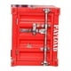 thumbnail image 2 of Mesita de noche de estilo Industrial, armario estilo contenedor, muebles para el hogar, práctica mesita de noche con cerradura para aperitivos de baño Rojo, 2 of 8