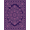 Violet Purple, Pattern 20, variant on ODIKA Plum Distressed Scroll Border Pink Mauve Boho Purple Vintage Refined Structured Stain Resistant Low Profile for Dorm Room, Small Living Apartment