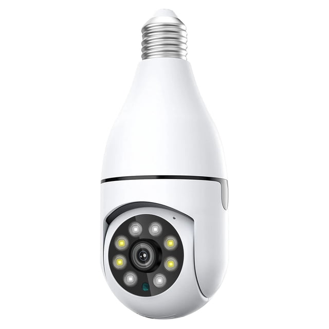 Cámara IP WIFI de Hogar Inteligente con Bombilla de Luz PTZ