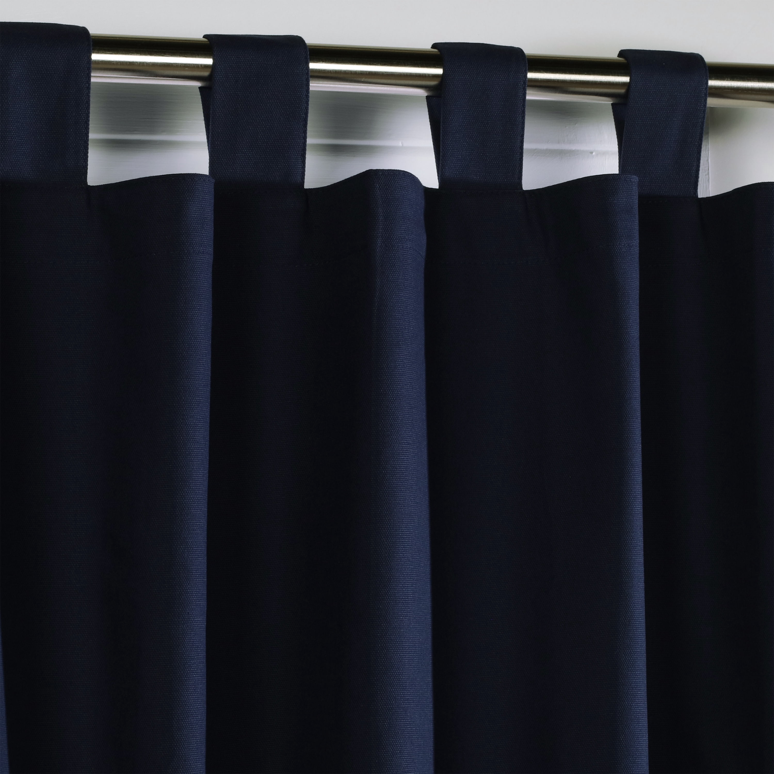 Winmate Insulated Cotton Tab Top Curtain Panel - Pair each 40" x 72" in Navy