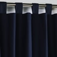 thumbnail image 3 of Winmate Insulated Cotton Tab Top Curtain Panel - Pair each 40" x 54" in Navy, 3 of 5