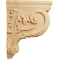 thumbnail image 3 of Ekena Millwork 3"W x 7 3/4"D x 10"H Small Hudson Acanthus Wood Corbel, Red Oak, 3 of 4