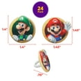 thumbnail image 3 of Anillos DecoPac Super Mario para decoración de magdalenas, paquete de 24, 3 of 8